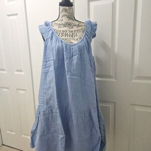 GAP Blue Gauze Mini Dress
